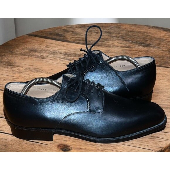 Gravati Eleganza 2 Baby Calfskin Dress Lace Up Shoe In Black Size 9 1/2 M. main image 8
